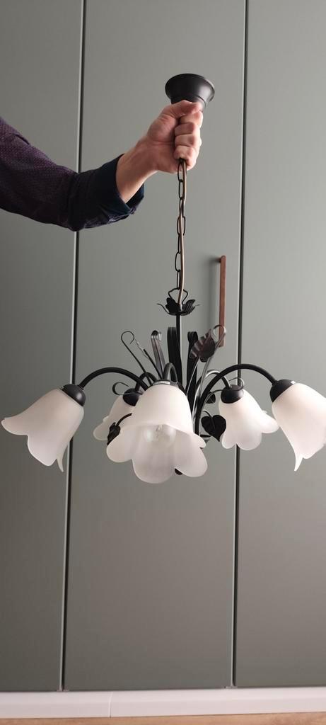 Vijfarmige luster, Huis en Inrichting, Lampen | Hanglampen, Ophalen