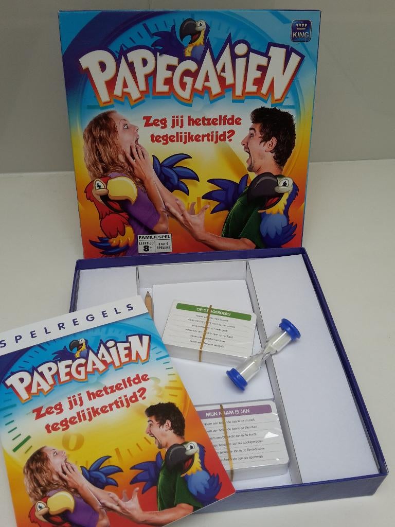 Nieuw spel Papegaaien, 3-9 sp., King, 8+, + 1 gratis promo, Hobby en Vrije tijd, Gezelschapsspellen | Bordspellen, Nieuw, Ophalen of Verzenden