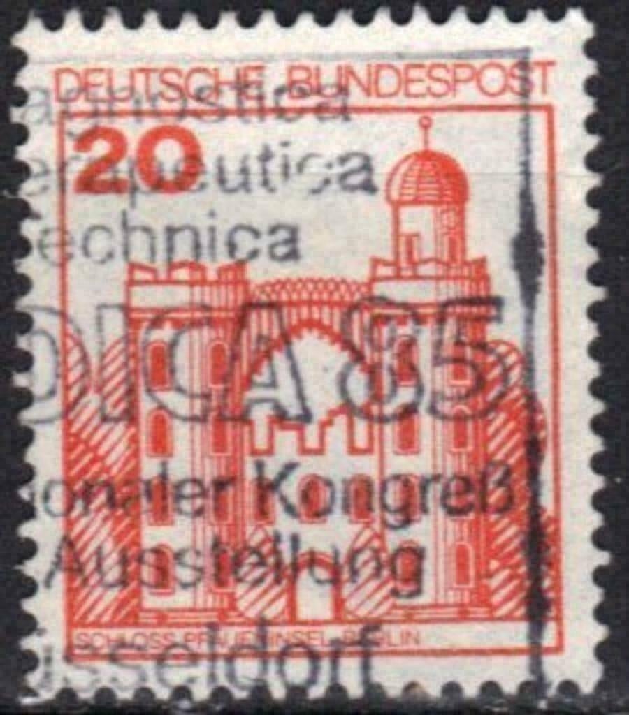 Duitsland Bundespost 1979 - Yvert 842 - Kastelen (ST), Verzenden, Gestempeld