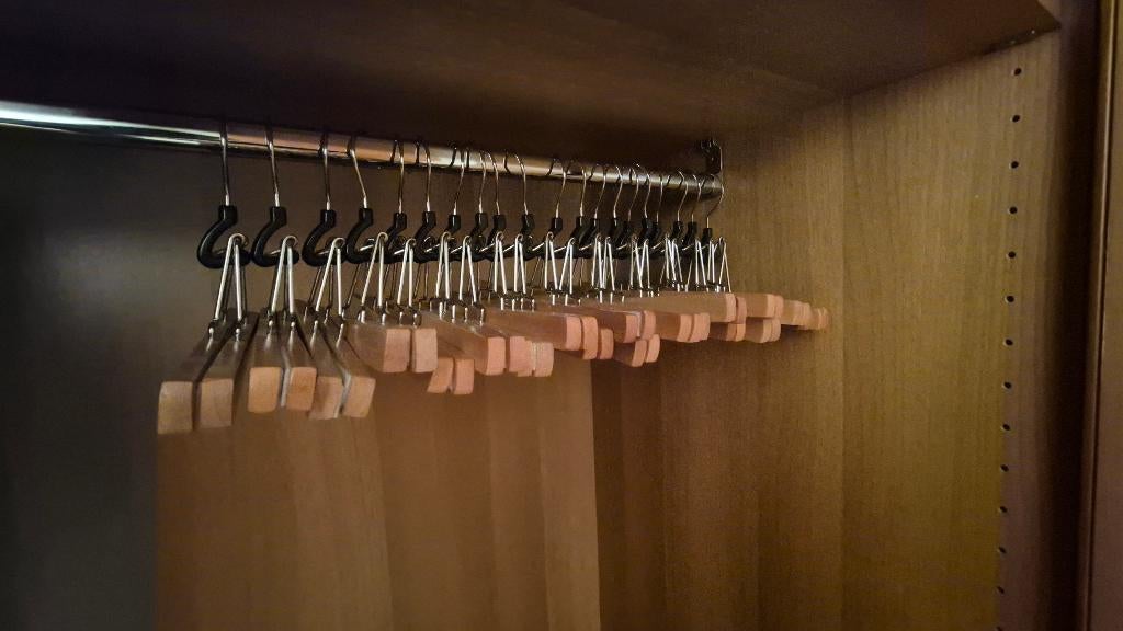 Art. 976 Kapstok Hout (20x), Ophalen of Verzenden, Zo goed als nieuw, Hout, Overige typen