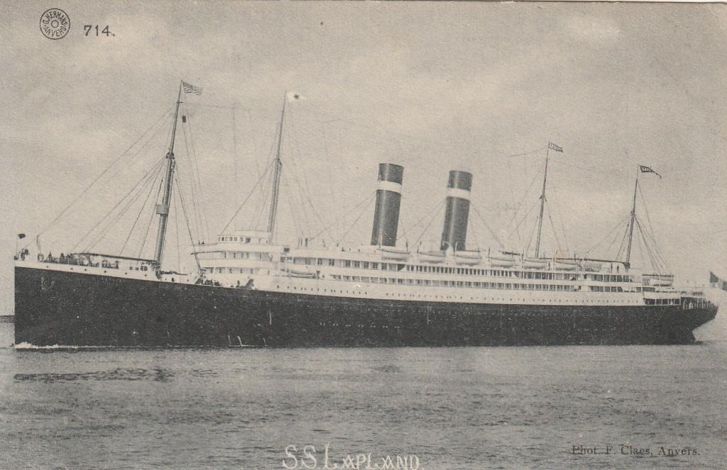 Boot  S.S. Lapland, Red Star Line, Verzenden