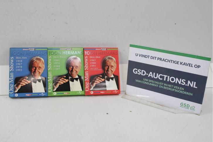 3-Delige Toon Hermans Dvd-Series, Cd's en Dvd's, Dvd's | Cabaret en Sketches, Ophalen of Verzenden