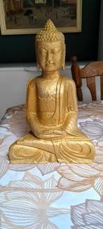 Statue lourde de Bouddha en béton (doré)., Enlèvement, Béton, Bouddha