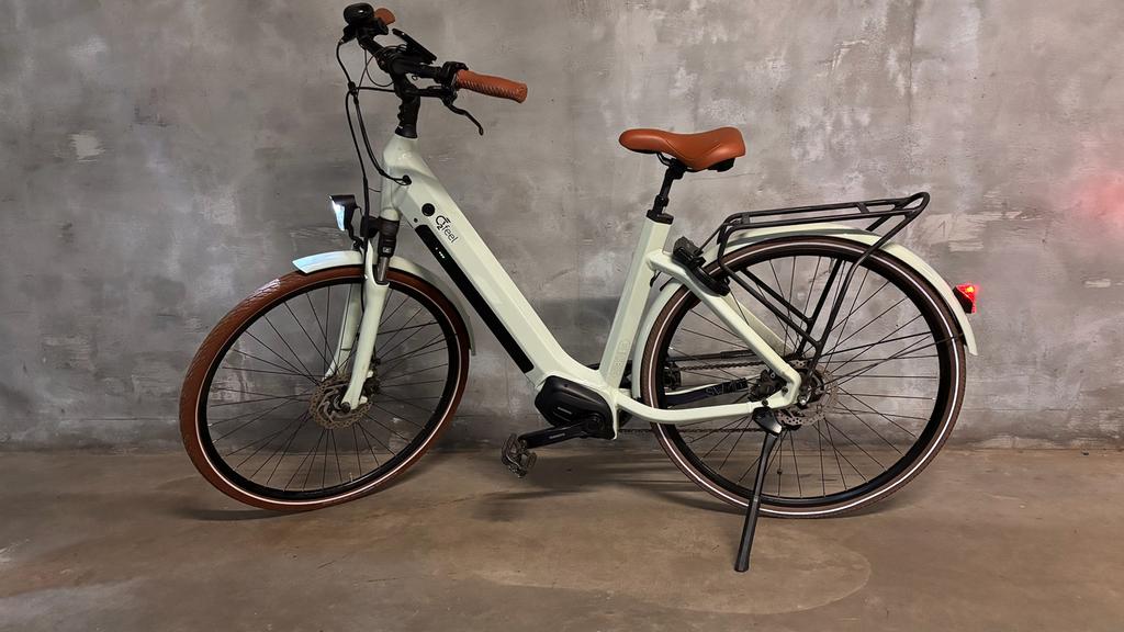 O2feel elektrische damesfiets met nieuwe batterij, Gebruikt, Versnellingen, 50 tot 53 cm, Schijfrem