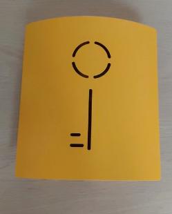 Sleutelkastje - Geel Metaal - NIEUW, Maison & Meubles, Enlèvement ou Envoi, Neuf, Métal, Autres types