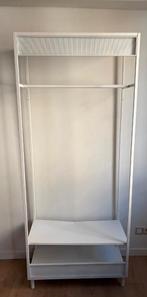 Porte vêtements blanc, Maison & Meubles, 25 à 50 cm, Avec tablette(s), Enlèvement, Utilisé