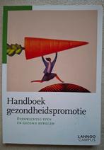 Handboek gzondheidspromotie - Lannoo Campus, Ophalen of Verzenden, Zo goed als nieuw