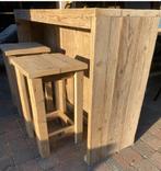 Prachtige houten barset – Toog met  krukken, Huis en Inrichting, Ophalen