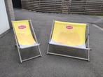 Strandzetel 2 stuks, Jardin & Terrasse, Chaises de jardin, Enlèvement, Utilisé, Bois, Ajustable