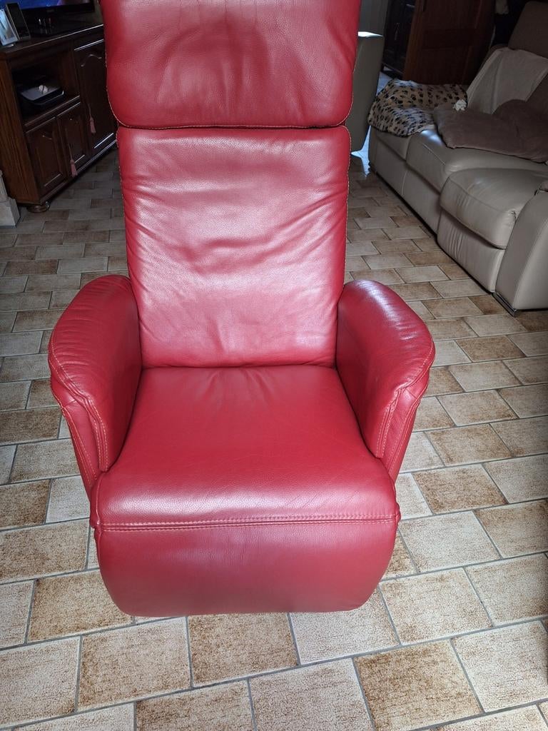 Manuel en cuir rouge Relax SAMOAX, Enlèvement