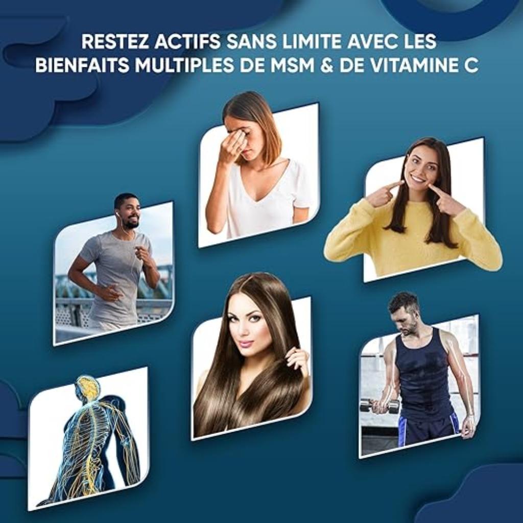 MSM 2400 mg met vitamine C 100 mg GRATIS LEVERING, Verzenden, Nieuw, Overige typen