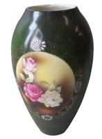 oude porseleinen vaas met handbeschilderde bloemen., Antiek en Kunst, Ophalen