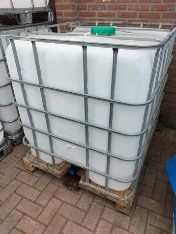 IBC regenton watertank 1000 liter, Tuin en Terras, 150 liter of meer, Ophalen, Gebruikt, Met kraantje