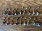 18 navelpiercings, Enlèvement, Neuf, Acier, Piercing nombril