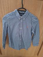 M122 Ralph Lauren : blauw/ wit geruit hemd, Overhemd of Blouse, Ophalen of Verzenden, Zo goed als nieuw, Jongen