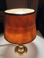 Een lampadair of lampkap kleur oranje en goud kleur, Maison & Meubles, Lampes | Lampes de table, Comme neuf, Enlèvement