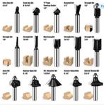 Luxe houtfrees set 15 stuks 8mm met opbergdoos, Ophalen of Verzenden, Nieuw