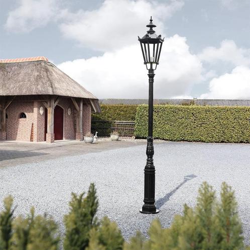 Lantaarn Haarlemmermeer - 290 cm, Tuin en Terras, Buitenverlichting, Nieuw, Staande lamp, Aluminium, Led, Ophalen of Verzenden