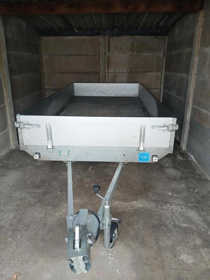 Aanhangwagen Eduard 306x164 met COC, disselslot en net., Autos : Divers, Remorques, Enlèvement