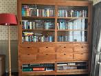 Boekenkast buffetkast vitrinekast in teak, Huis en Inrichting, Ophalen, Met deur(en), 200 cm of meer, Teakhout