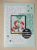 Zelfgemaakte kerstkaart met omslag, Hobby & Loisirs créatifs, Cartes | Maison | Fabrication artisanale, Enlèvement ou Envoi, Neuf