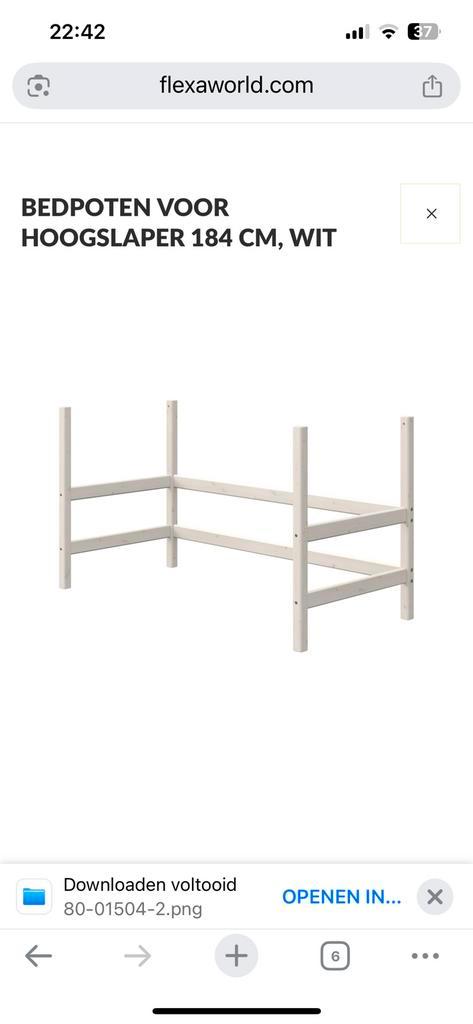 Flexa onderstel voor hoogslaper, Huis en Inrichting, Slaapkamer | Stapelbedden en Hoogslapers, Gebruikt, Hoogslaper, 100 cm, 200 cm