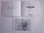 2 x Lithographies Jean CARTON (1912-1988) sculptures 1980, Antiquités & Art, Art | Lithographies & Sérigraphies, Enlèvement ou Envoi