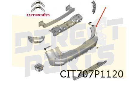 Citroën C4 SpaceTourer (6/18-) achterbumper (Te Spuiten) (Bi, Auto-onderdelen, Carrosserie, Bumper, Citroën, Achter, Nieuw, Verzenden