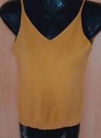 Gele top met glitter, Ophalen of Verzenden, Nieuw, Geel, Zonder mouw
