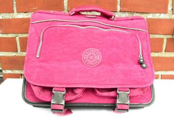 Cartable KIPLING couleur fuschia foncé disponible aux enchères