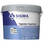 Sigma Sigmatex Superlatex Matt 10 L - 102,98 €, Doe-het-zelf en Bouw, Verf, Beits en Lak, Nieuw, Verf, Ophalen of Verzenden, Wit