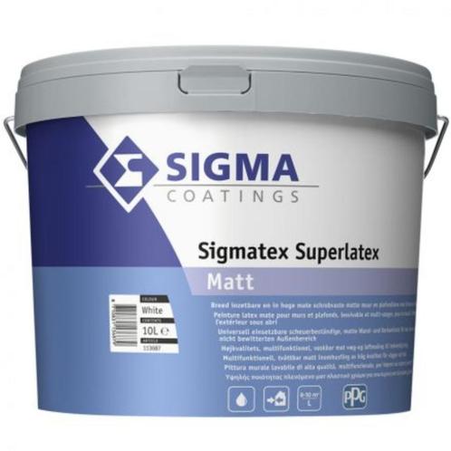 Sigma Sigmatex Super Latex Mat, Bricolage & Construction, Peinture, Vernis & Laque, Neuf, Peinture, Blanc, Enlèvement ou Envoi