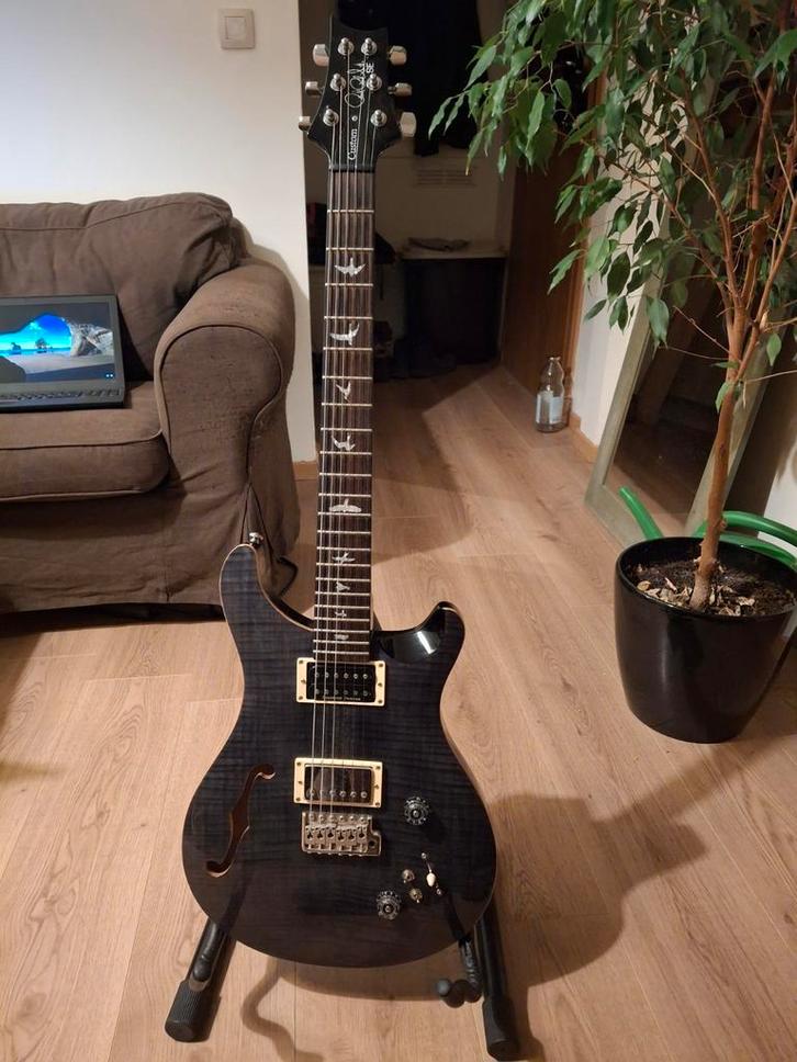 PRS SE Custom Semi-Hollow, Musique & Instruments, Instruments à corde | Guitares | Électriques, Comme neuf, Enlèvement