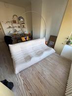 Vintage 3-zit zetel in ecru bouclé / Togo stijl, Huis en Inrichting, Zetels | Zetels, Ophalen, 150 tot 200 cm, Driepersoons, Zo goed als nieuw