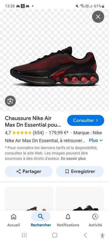 NIKE AIR MAX DN ES NEUW ROD AND ZWART beschikbaar voor biedingen