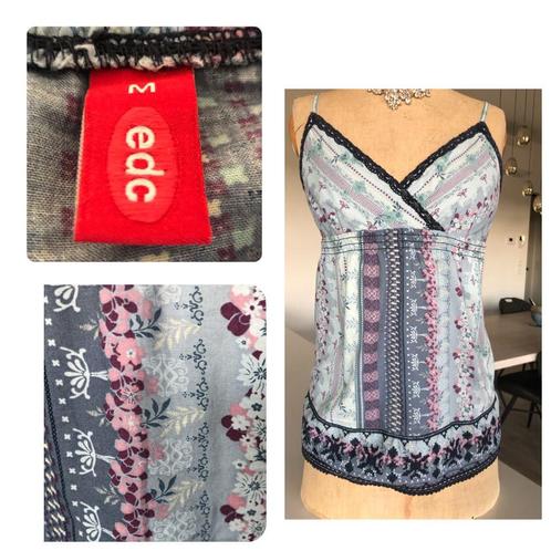 Top/bustier/ EDC/ Maat M/ €8, Vêtements | Femmes, Tops, Comme neuf, Taille 38/40 (M), Bleu, Enlèvement ou Envoi