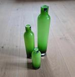 Set van 3 vazen - Leonardo, Minder dan 50 cm, Nieuw, Groen, Glas