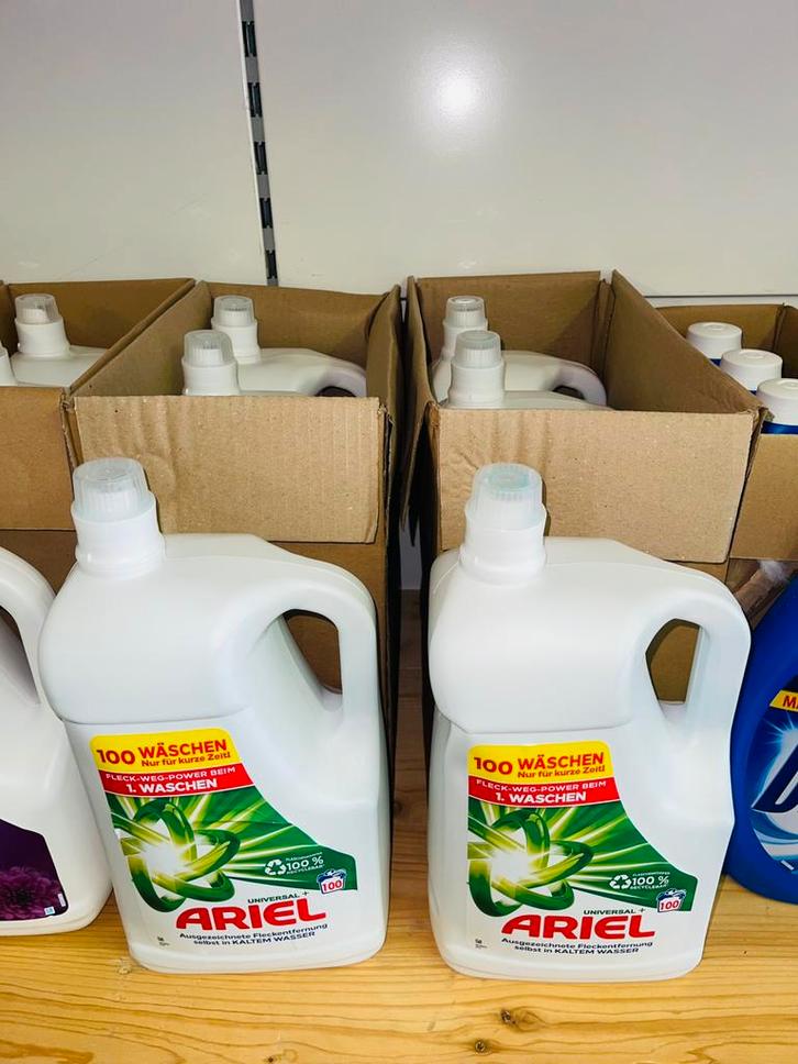 Ariel, LENOR, DASH wasmiddel. 5 liter, 100 doses, Huis en Inrichting, Schoonmaakartikelen, Schoonmaakmiddel, Ophalen of Verzenden