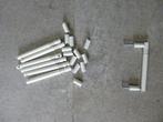 6x wit meubelgreep - handvatje (didheya) 9.6 cm, Ophalen of Verzenden, Gebruikt, Overige materialen, Klink of Kruk