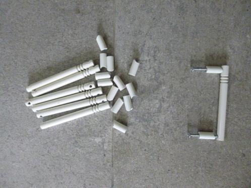 6x wit meubelgreep - handvatje (didheya) 9.6 cm, Doe-het-zelf en Bouw, Hang- en Sluitwerk, Gebruikt, Klink of Kruk, Overige materialen