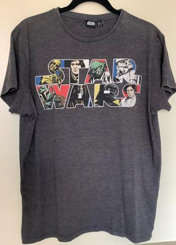 Star Wars Comic Strip heren T-shirt grijs Large disponible aux enchères