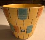 Vintage Strehla keramiek bloempot, Ophalen of Verzenden