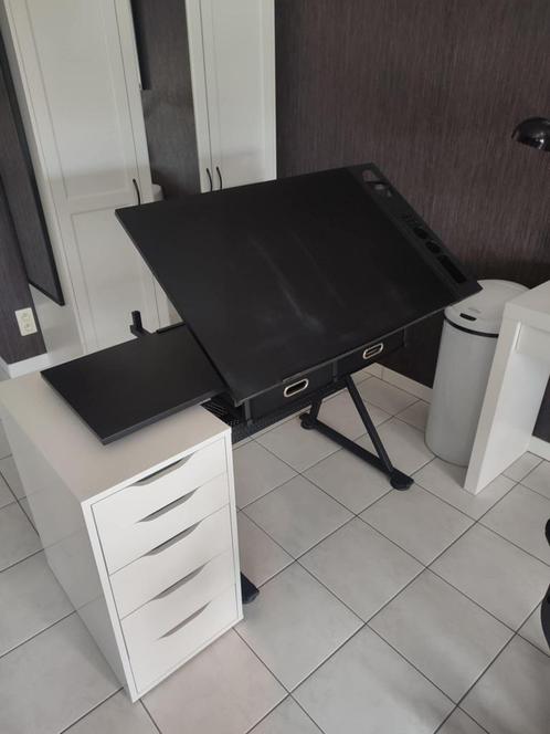 Tekentafel - 115 x 60 cm - kantelbaar en verstelbaar, Doe-het-zelf en Bouw, Tekentafels, Gebruikt, Minder dan 130 cm, Ophalen