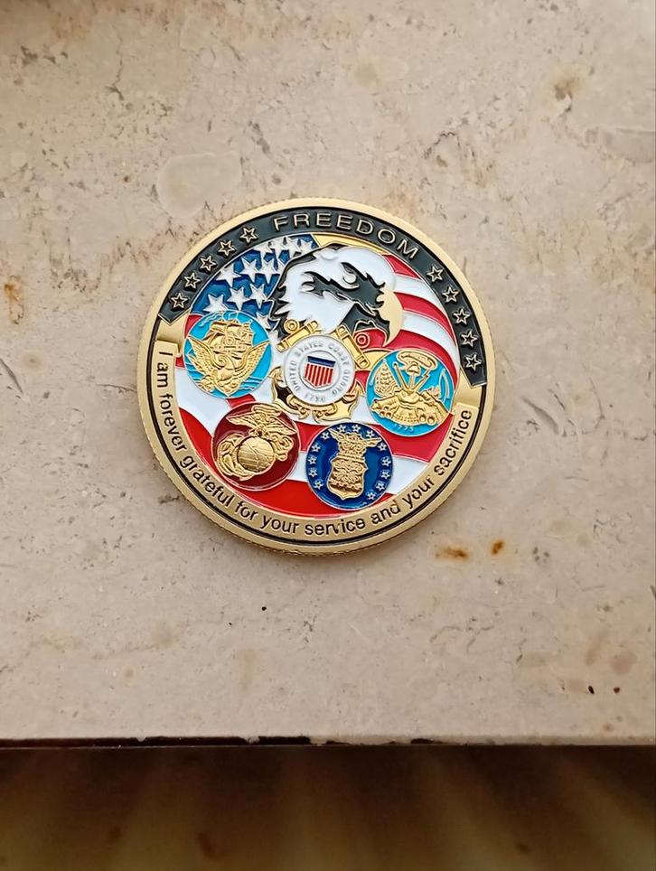 Munt Amerikaanse symbolen., Postzegels en Munten, Munten | Amerika, Losse munt, Noord-Amerika, Ophalen of Verzenden