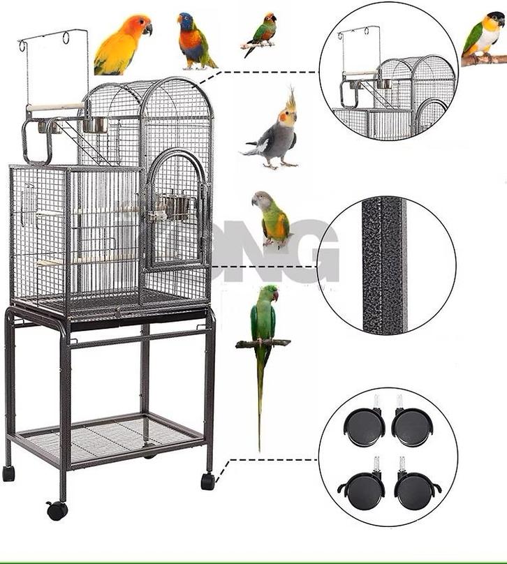 cage à perroquets TITI-7 - 110, Animaux & Accessoires, Oiseaux | Cages & Volières, Neuf, Cage à oiseaux, Métal, Enlèvement