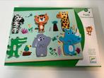 Houten legpuzzel Djeco 18-36m - koekoek krokodiel, 10 tot 50 stukjes, Nieuw, Ophalen of Verzenden, Van hout