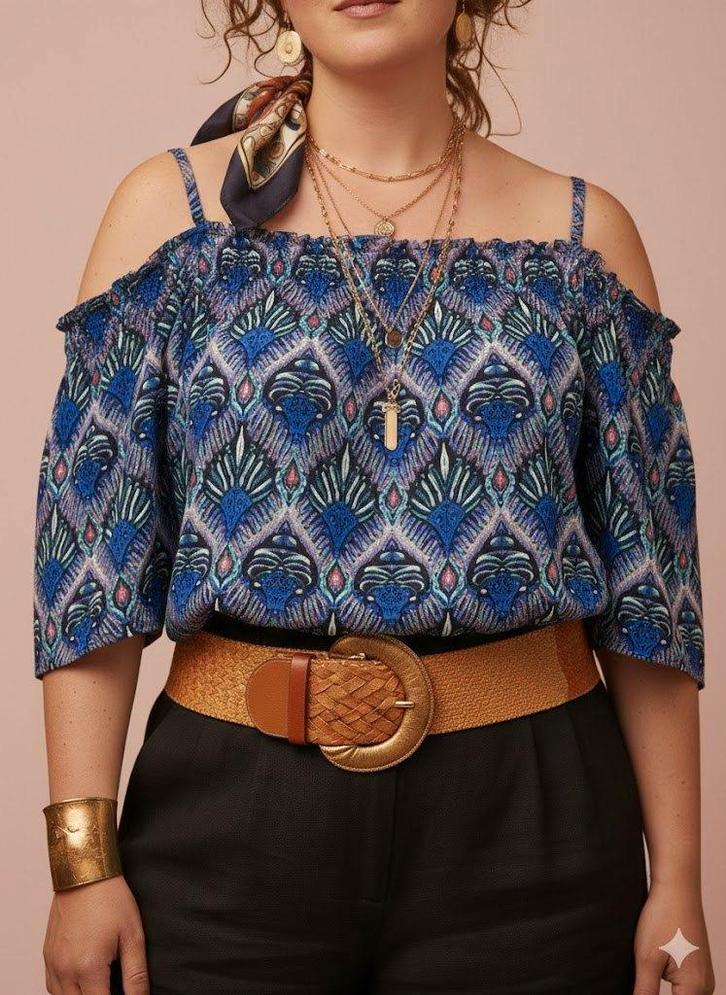 blousje van lady blush, Vêtements | Femmes, Blouses & Tuniques, Comme neuf, Taille 42/44 (L), Bleu, Enlèvement ou Envoi