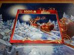 nr.390 - Puzzel santa's sleigh - 1000 stukjes, Hobby & Loisirs créatifs, Sport cérébral & Puzzles, 500 à 1500 pièces, Puzzle, Enlèvement ou Envoi