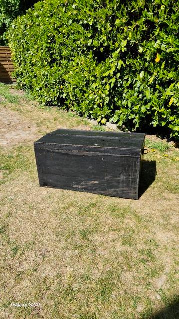 Houten koffer, Huis en Inrichting, Woonaccessoires | Kisten, Ophalen, Gebruikt, 100 tot 150 cm, 50 tot 75 cm