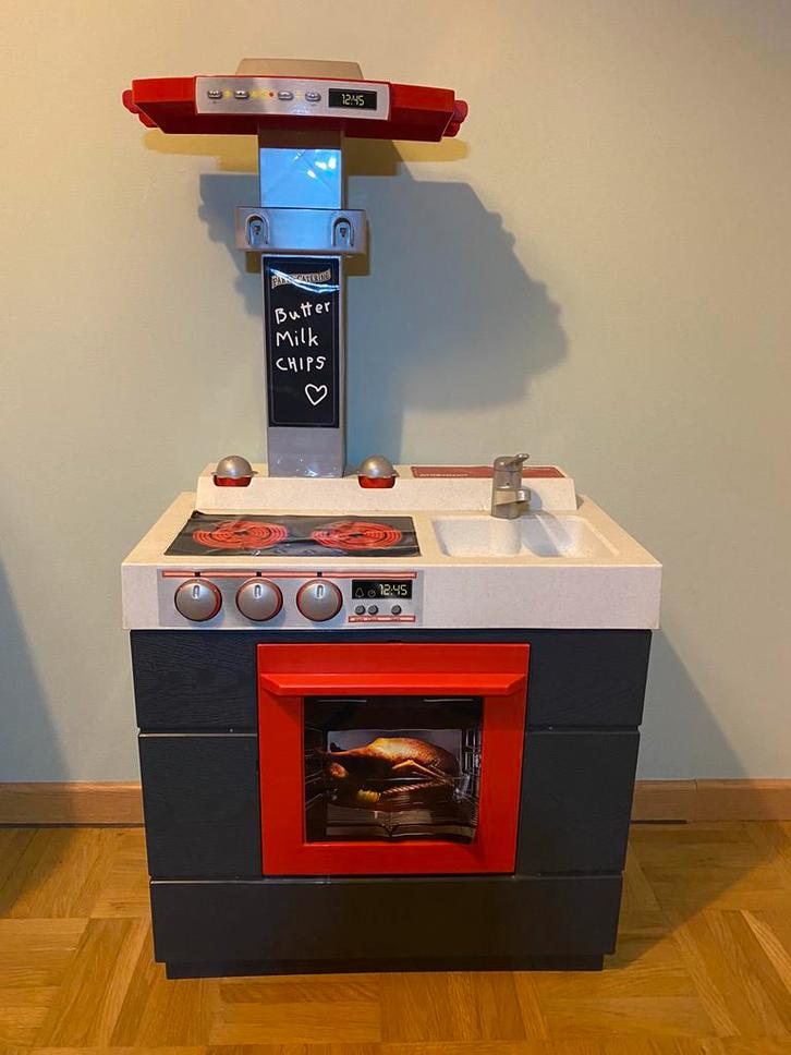 Keukentje met toebehoren, Kinderen en Baby's, Speelgoed | Speelkeukens, Gebruikt, Kunststof, Ophalen of Verzenden